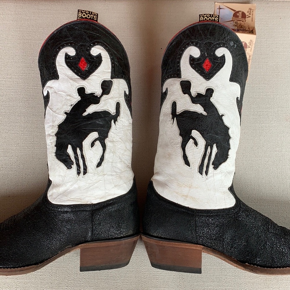 JUSTIN Vintage Collection Rare Rodeo Cowboy Boots - Picture 10 of 12